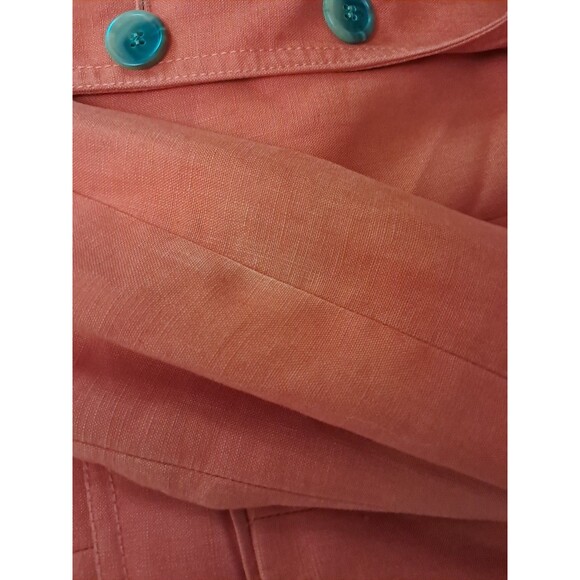 J.Crew Schoolboy Blazer 100% Linen Single Breasted Orange Pockets Size 2 - Picture 12 of 12